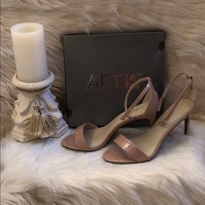 Blush colored heels.